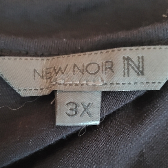 New Noir Black Sequin and Feather Tank Top 3X - Picture 5 of 5